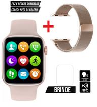 Relogio Smartwatch Feminino Para Android Ios Original Com 2 Pulseiras W29