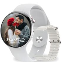 Relógio Smartwatch Feminino W28 Pro Redondo Original Nfc Com Pulseira Extra