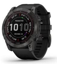 Relógio Smartwatch Garmin Fênix 7X Cinza Carbono