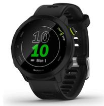 Relógio.Smartwatch.Garmin.Forerunner 55 Amoled Bluetooth, GPS Integrado, confortável e moderno Preto