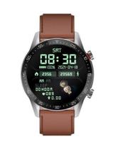 Relógio Smartwatch Glifo G5 executivo pulseira marrom Faz Recebe Ligações notificações versão global