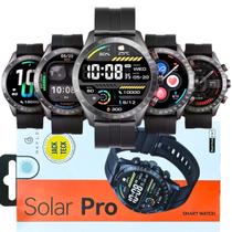Relogio Smartwatch Haylou Solar Pro Conecta Strava Masculino Chamadas Bluetooth Gps Resistente
