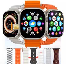 Relógio Smartwatch HW Ultra 2 Entrada de Chip 5G 2GB Ram 64gb Processador QuadCore Android Amoled Duas Câmeras, WiFi, GPS e 7 Pulseiras