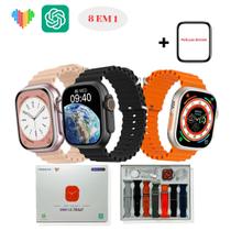 Relógio Smartwatch Hw Ultra 2 Lançamento Com Chat Gpt + Pulseiras 8 em 1 - Grancommerce