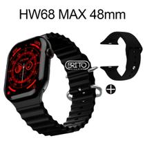 Relogio Smartwatch HW68 Max Series 8 48mm + Pulseira Extra