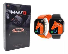 Relógio Smartwatch Hw8 2024 Ultra Original Preto Recebe E Faz Ligações Redes Sociais À Prova D'água Temperatura Corporal - WearFit Relógio Smartwatch Hw8 2024 Ultra Original Preto Recebe E Faz Ligações Redes Sociais À Prova D'água Temperatura Corporal - WearFit