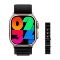 Relógio Smartwatch Hw9 Ultra max Acompanha Duas Pulseiras na cor Laranja - wearfit Relógio Smartwatch Hw9 Ultra max Acompanha Duas Pulseiras na cor Laranja - wearfit