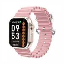 Relógio Smartwatch Hw9 Ultra Mini Amoled Tela 41mm Rosa