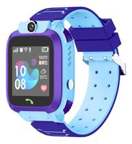 Relógio Smartwatch Infantil Inteligente A prova D'gua C2 Azul Com Rastreador Chip Faz e Recebe Ligações Envio Já