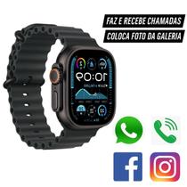 Relógio Smartwatch Infinity Series 9 W69 49mm NFe Troca Foto Faz Recebe Ligação