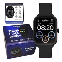 Relogio Smartwatch inteligente Condor preto quadrado COSMART1AA/8P