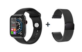 Relogio Smartwatch Inteligente Feminino Smartband Wr01 Preto Chamada Msg What - Smart Watch Duas Pulseiras