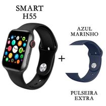 Relogio Smartwatch Inteligente H55 40mm C2/Pulseiras - Preto - Microwear