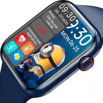 Relogio Smartwatch Inteligente HW16 44mm Atualizado Android iOS - Azul - WearFit