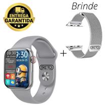 Relogio Smartwatch Inteligente HW16 44mm Tela Infinita + Pulseira Metal
