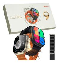 Relógio Smartwatch Inteligente Preto W69 Ultra Pro Serie 9 Memória Grande Academia Esportes e Caminhadas