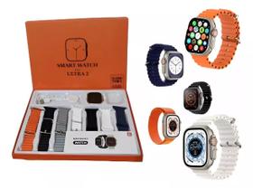 Relogio Smartwatch Inteligente S100 Ultra com 7 Pulseiras