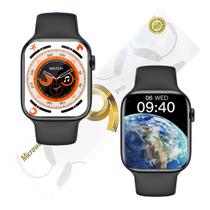 Relógio Smartwatch Inteligente W29 Max Preto Serie 9 Memória Grande Academia Esportes e Caminhadas