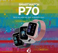 Relógio Smartwatch Oled P70 Com Duas Pulseiras