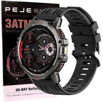 Relogio Smartwatch Peje ZW15 3ATM Com Lanterna Masculino Redondo Esportivo Militar Android iOS Relogio Smartwatch Peje ZW15 3ATM Com Lanterna Masculino Redondo Esportivo Militar Android iOS