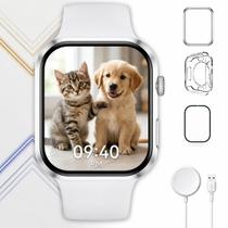 Relogio Smartwatch Prata Premium Tela Grande E Design Moderno Envio Imediato