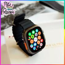 Relogio Smartwatch Presente para a Mãe Feminino Preto Ultra 9 Whatsapp Facebook Ligação Original