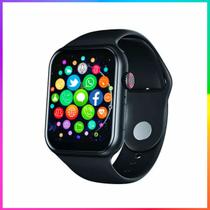 Relogio Smartwatch Preto Inteligente Para Serie 10 compatível iPhone 8 X 12 13 14 15