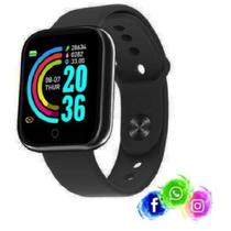Relogio Smartwatch Preto Recebe Ligacão Relogio Smartwatch Preto Recebe Ligacão