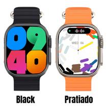 Relógio Smartwatch Preto W69+ Ultra 49mm Series 10 Amoled Nfc Pagamentos 2024