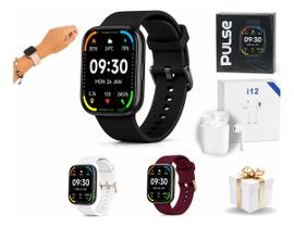Relógio Smartwatch Prova Dagua 3 Pulseiras Fone Oferta Preto Relógio Smartwatch Prova Dagua 3 Pulseiras Fone Oferta Preto