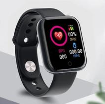 Relógio Smartwatch Pulseira Inteligente Monitor Cardíaco Pressão Arterial cor: Preto