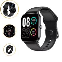 Relógio Smartwatch Qcy Watch Gtc S1 Bluetooth 5.0 Ipx8 Cor da caixa Cinza Metálico Cor da pulseira Preto