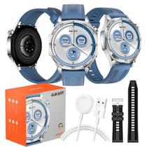 Relógio Smartwatch Redondo Am29 2 Pulseiras Chamadas Amoled