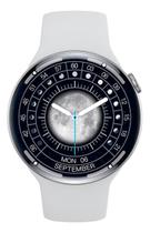 Relogio Smartwatch Redondo Feminino Branco Serie 9 Para Samsung Android e IOS