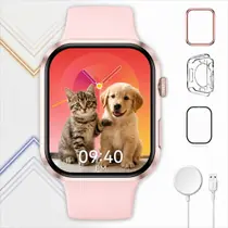 Relogio Smartwatch Rosa Dourado Premium Tela Grande Bluetooth Estilo Feminino Envio Imediato Relogio Smartwatch Rosa Dourado Premium Tela Grande Bluetooth Estilo Feminino Envio Imediato