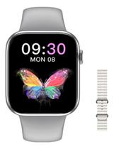 Relógio Smartwatch S28 Pro Branco a prova d'gua envio imediato Duas Pulseiras - S28 Smart Watch
