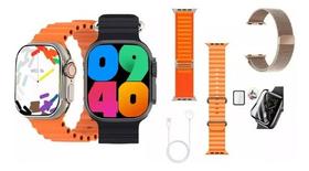 Relógio Smartwatch Serie 9 Ultra Kit 7 Pulseiras + Case