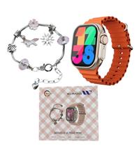 Relogio Smartwatch Series 9 Mini AMOLED 5 Pulseira 41mm GPS NFC Mult-Funções Facebbok Instagram