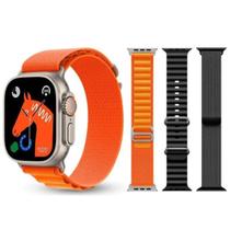 Relógio Smartwatch Smart S9 Ultra Com 3 Pulseiras Unissex