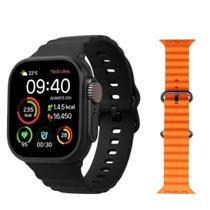 Relógio Smartwatch T900 Ultra 49mm Faz Chamadas 2 Pulseiras Relógio Smartwatch T900 Ultra 49mm Faz Chamadas 2 Pulseiras