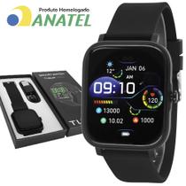 Relógio Smartwatch Tuguir Preto Digital 1 Ano de Garantia com Selo Anatel