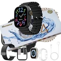 Relogio Smartwatch U4 Ultra Original Microwear ChatGpt Ai Gps Bluetooth Kit C/Pulseira Pelicula Case Extra