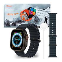 Relogio Smartwatch U9 Ultra 49mm cor Titanio Serie 9 Lançamento - microwear