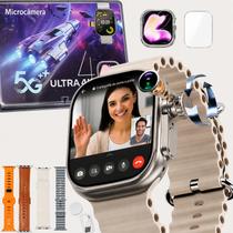 Relogio Smartwatch Ultra 4 AI 5g Chip 49mm com camera Microwear 4 Pulseiras Relogio Smartwatch Ultra 4 AI 5g Chip 49mm com camera Microwear 4 Pulseiras
