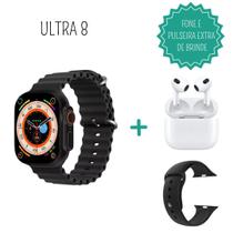 Relógio Smartwatch Ultra 8 2024 C/ duas Pulseiras + Fone de ouvido bluetooth