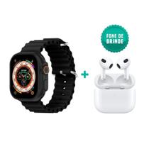 Relógio Smartwatch Ultra 8 C/ duas Pulseiras + Fone de ouvido bluetooth