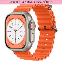 Relógio Smartwatch Ultra 8 Mini Tela 41mm Mini Watch 8 PRATA