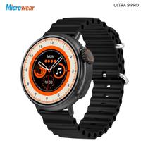 Relógio Smartwatch Ultra 9 Pro Redondo Tela Amoled 1.6 Pol. Microwear Preto