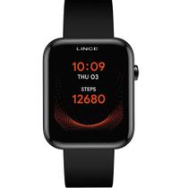 Relógio Smartwatch Unissex Preto Lince - LSWUQPM001 PXPX