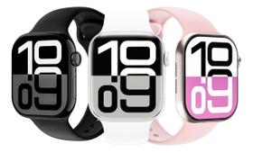 Relógio Smartwatch W10 Mini Serie 10 Branco Amoled Lançamento Troca Pulseira e Foto, Faz e Recebe Ligações Original